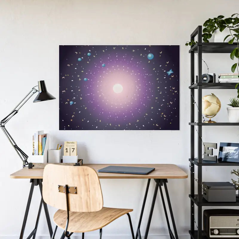 Elevate your Space with Stylish Celestial Gloss Posters - Poster