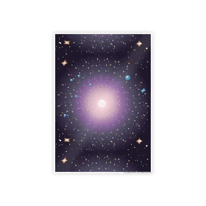 Elevate your Space with Stylish Celestial Gloss Posters - Poster