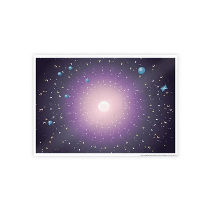 Elevate your Space with Stylish Celestial Gloss Posters - Poster