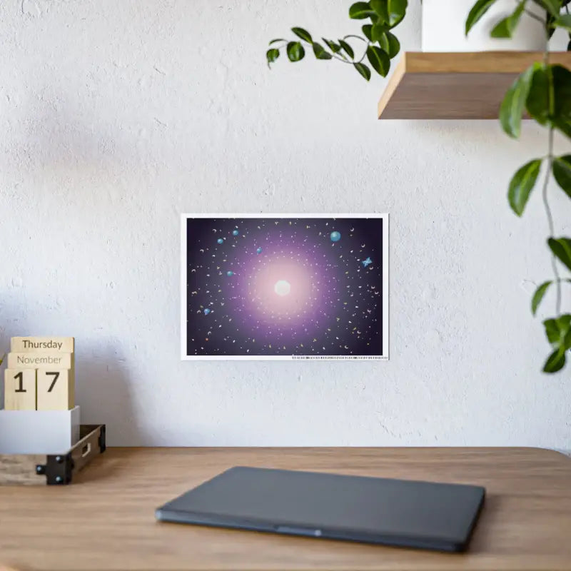 Elevate your Space with Stylish Celestial Gloss Posters - Poster