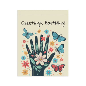 Vibrant House Banner - Poly Poplin Canvas Spring Decor - Dipaliz - Flags & Windsocks