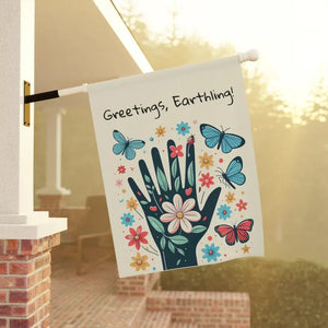 Vibrant House Banner - Poly Poplin Canvas Spring Decor - Dipaliz - Flags & Windsocks