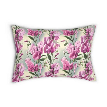 Spun Polyester Pillow - Cozy Floral Support | Dipaliz - 20’’ × 14’’ - Pillows