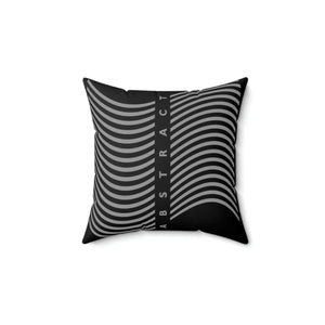 Modern Black Throw Pillow - Abstract Drawing Polyester - Dipaliz - Pillows