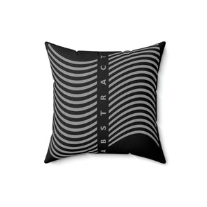 Modern Black Throw Pillow - Abstract Drawing Polyester - Dipaliz - Pillows