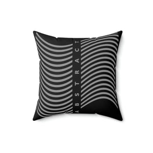 Modern Black Throw Pillow - Abstract Drawing Polyester - Dipaliz - Pillows