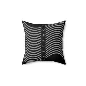 Modern Black Throw Pillow - Abstract Drawing Polyester - Dipaliz - Pillows