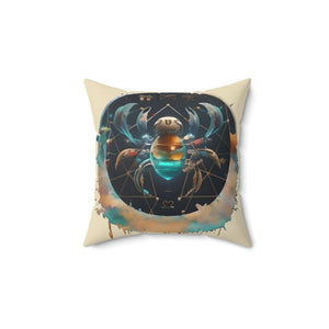 Cancer Zodiac Throw Pillow – Polyester Square - Dipaliz - Pillows