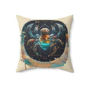 Cancer Zodiac Throw Pillow – Polyester Square - Dipaliz - Pillows