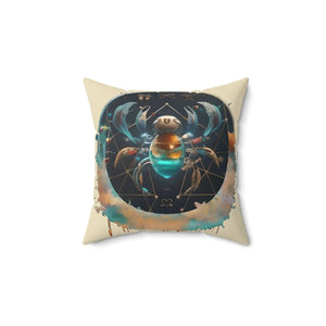 Cancer Zodiac Throw Pillow – Polyester Square - Dipaliz - Pillows