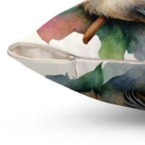 Sloth Spun Polyester Square Pillow – Soft Decor - Dipaliz - Throw Pillows