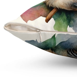 Sloth Spun Polyester Square Pillow – Soft Decor - Dipaliz - Throw Pillows
