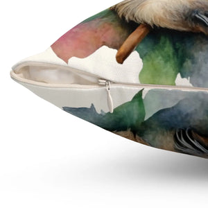 Sloth Spun Polyester Square Pillow – Soft Decor - Dipaliz - Throw Pillows