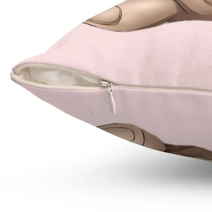 Teddy Bear Spun Polyester Square Pillow - Dipaliz - Throw Pillows