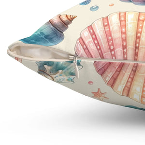 Fishes Throw Pillow – Spun Polyester Square - Dipaliz - Pillows