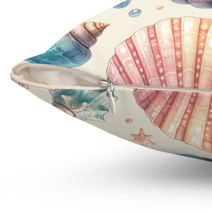 Fishes Throw Pillow – Spun Polyester Square - Dipaliz - Pillows