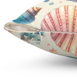 Fishes Throw Pillow – Spun Polyester Square - Dipaliz - Pillows