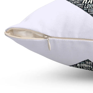 Spun Polyester Square Heart Pillow 18x18 - Dipaliz - Throw Pillows