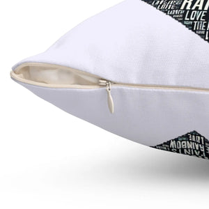 Spun Polyester Square Heart Pillow 18x18 - Dipaliz - Throw Pillows