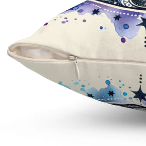 Cosmic Moon Spun Polyester Square Pillow - Dipaliz - Throw Pillows