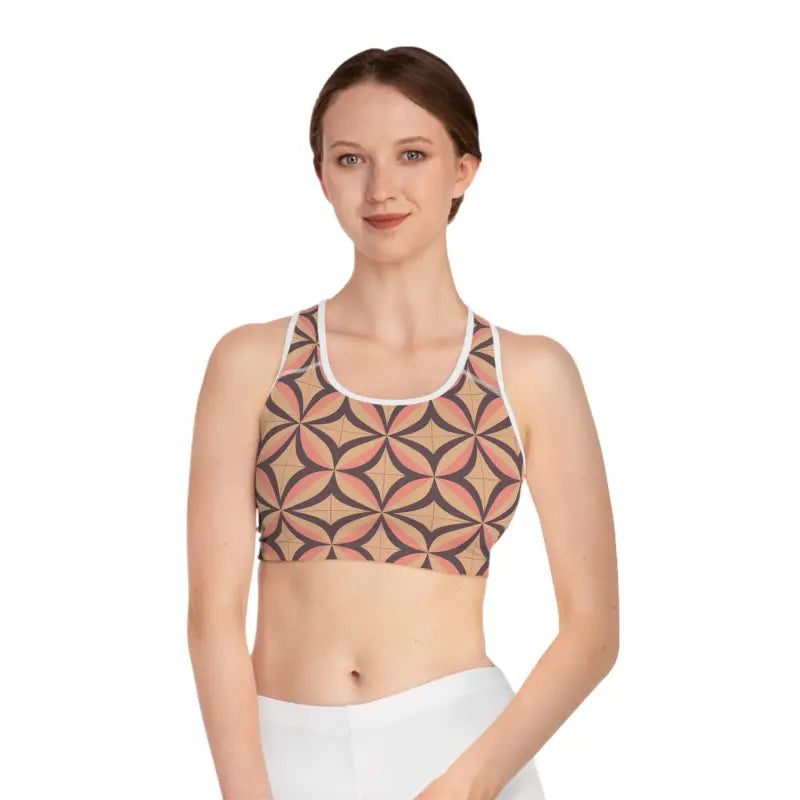 Unleash your Fitness with Dipaliz Sports Bra: 360° Comfort - s / White Stitching Bras