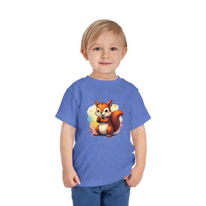 Squirrel Short Sleeve Tee - Adorable Toddler Design - Dipaliz - T-shirts