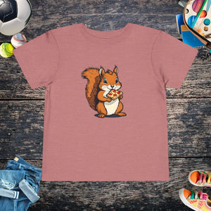 Cute Pizza Slice Squirrel Toddler T-shirt - Dipaliz - T-shirts