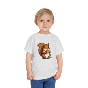 Cute Pizza Slice Squirrel Toddler T-shirt - Dipaliz - T-shirts