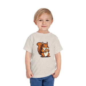 Cute Pizza Slice Squirrel Toddler T-shirt - Dipaliz - T-shirts