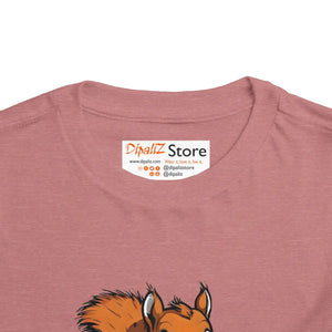 Cute Pizza Slice Squirrel Toddler T-shirt - Dipaliz - T-shirts