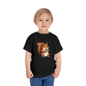 Cute Pizza Slice Squirrel Toddler T-shirt - Dipaliz - T-shirts