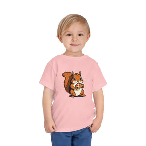 Cute Pizza Slice Squirrel Toddler T-shirt - Dipaliz - T-shirts