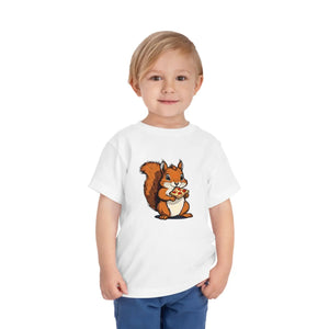 Cute Pizza Slice Squirrel Toddler T-shirt - Dipaliz - T-shirts