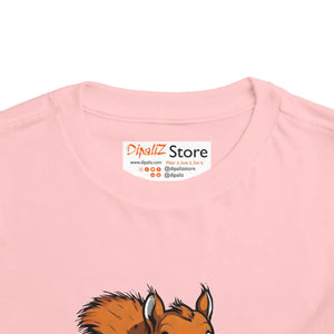 Cute Pizza Slice Squirrel Toddler T-shirt - Dipaliz - T-shirts