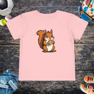 Cute Pizza Slice Squirrel Toddler T-shirt - Dipaliz - T-shirts