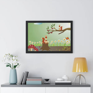 Forest Framed Horizontal – Woodland Art Decor - Dipaliz - Posters Prints & Visual Artwork