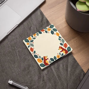 Exhilarating Squirrel Border Sticky Notes with Playful Charm - Dipaliz - 4’’ x / White