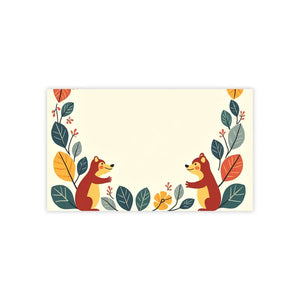 Exhilarating Squirrel Border Sticky Notes with Playful Charm - Dipaliz - 10’’ x 6’’ / White