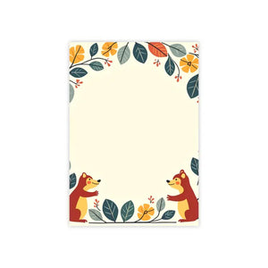 Exhilarating Squirrel Border Sticky Notes with Playful Charm - Dipaliz - 4’’ x 6’’ / White