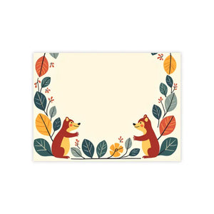 Exhilarating Squirrel Border Sticky Notes with Playful Charm - Dipaliz - 4’’ x 3’’ / White