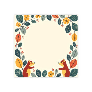 Exhilarating Squirrel Border Sticky Notes - Playful Charm - Dipaliz