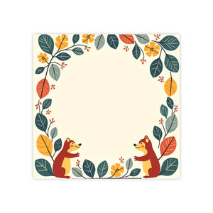 Exhilarating Squirrel Border Sticky Notes - Playful Charm - Dipaliz
