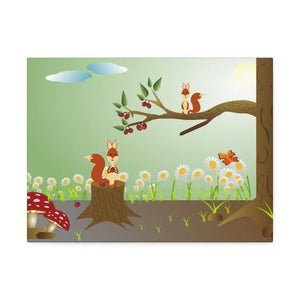 Semi Glossy Forest Artwork Print - Vibrant Woodland Decor - Dipaliz - 16″ x 12″ (horizontal) / 1.5’’ - Posters Prints &