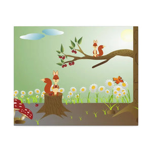 Semi Glossy Forest Artwork Print - Vibrant Woodland Decor - Dipaliz - 20″ x 16″ (horizontal) / 1.5’’ - Posters Prints &