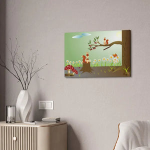 Semi Glossy Forest Artwork Print - Vibrant Woodland Decor - Dipaliz - Posters Prints & Visual