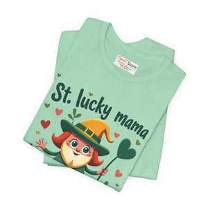 Lucky Mama Patrick’s Day Tee - Vibrant Short Sleeve - Dipaliz - T-shirts