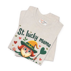Lucky Mama Patrick’s Day Tee - Vibrant Short Sleeve - Dipaliz - T-shirts