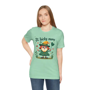 Lucky Mama Patrick’s Day Tee - Vibrant Short Sleeve - Dipaliz - T-shirts