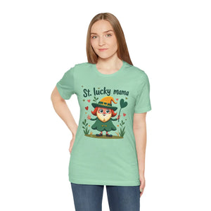 Vibrant Lucky Mama Tee - St. Patrick’s Day Cotton - Dipaliz - T-shirts