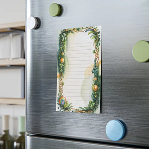 Day Lined Notepad - Celtic Clover and Gold Coin Desk Notes - Dipaliz - 4’’ x 6’’ / White - Paper Products